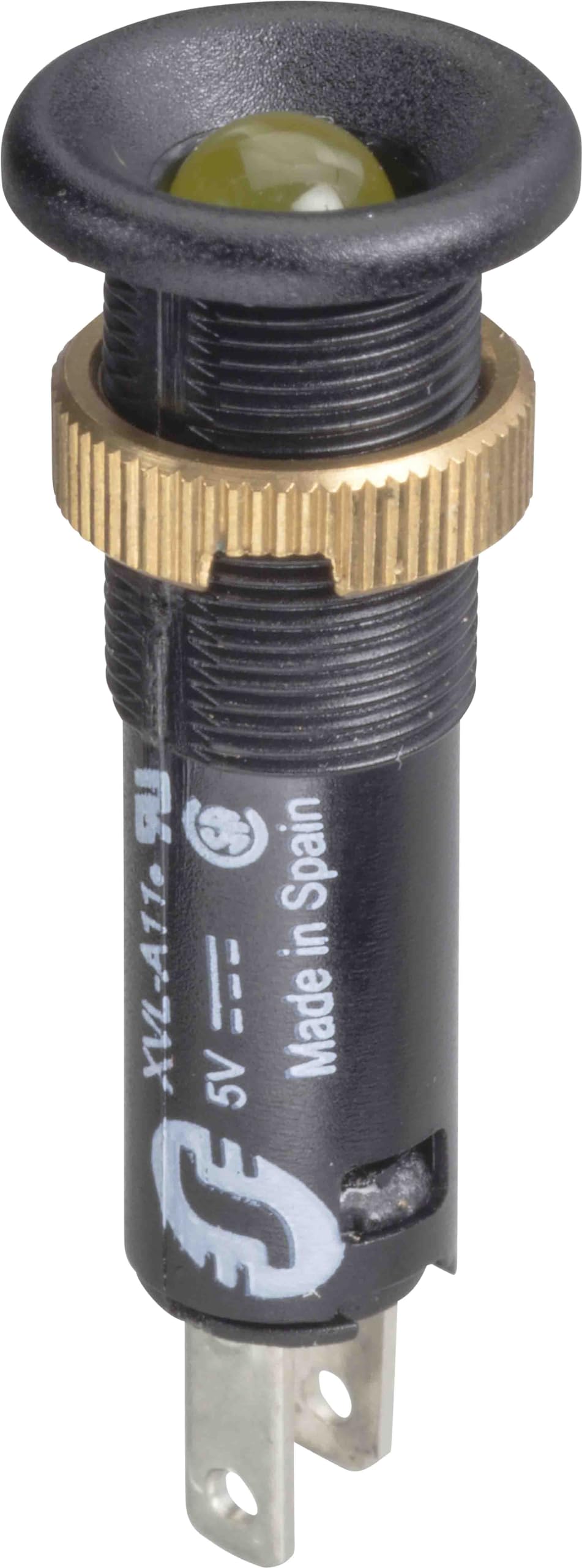 Diode LED 8mm 12V orange ambre pour indicateur lumineux et signalisation