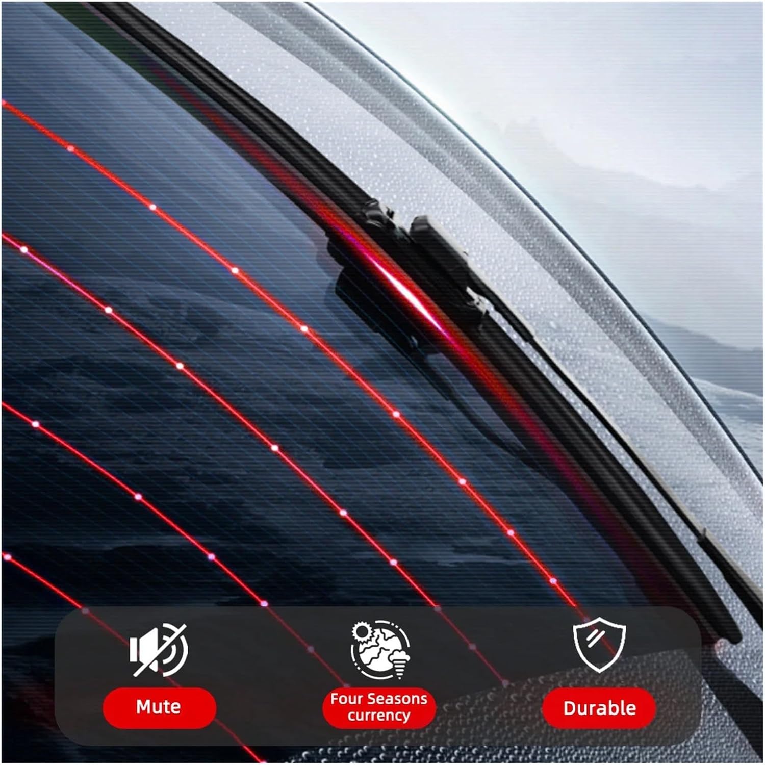 Car Windshield Wiper Is Compatible For VW Transporter Multivan T4 T5 T6 T7 1990-2023 Rubber Strip Accessories Silent(Style B,T5 (7H)(2014-2015))