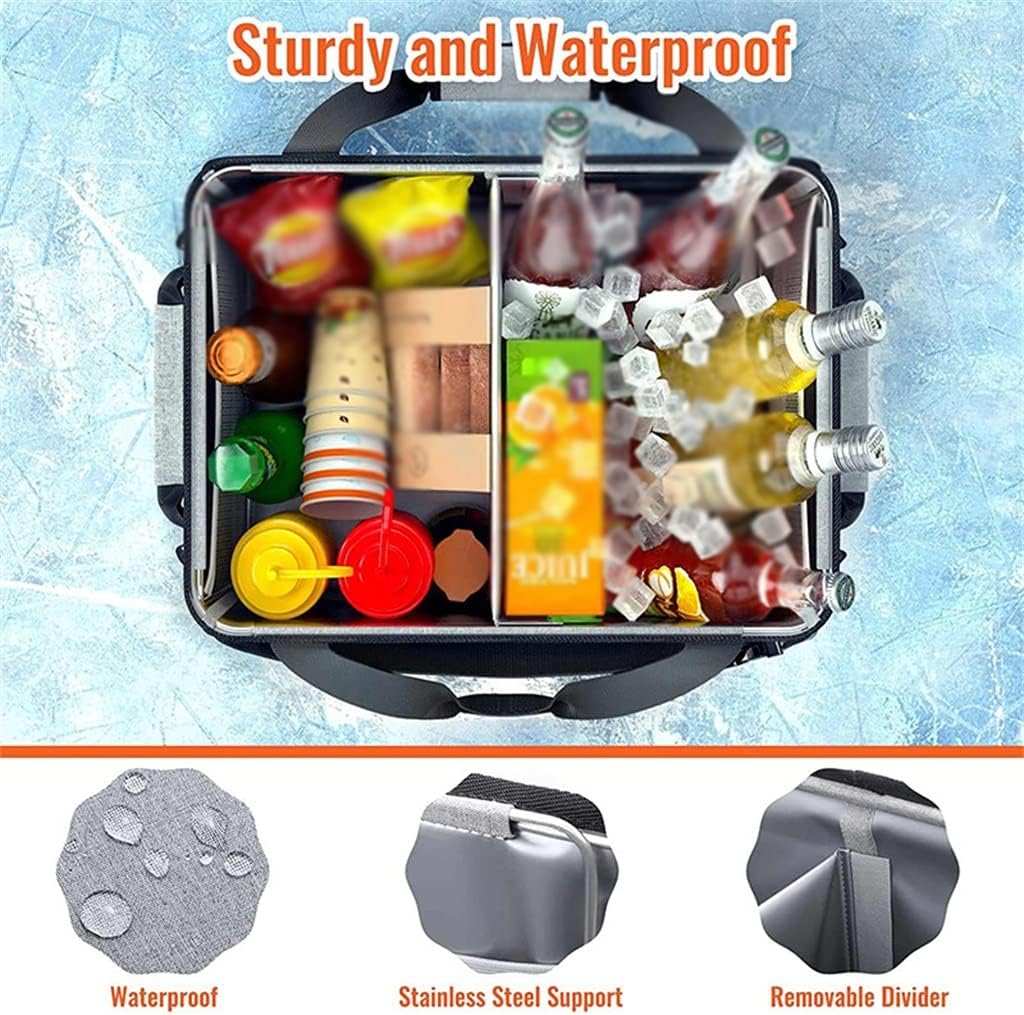 Picnic Basket Foldable Barbecue Tool Storage Bag Outdoor Camping Box image 3