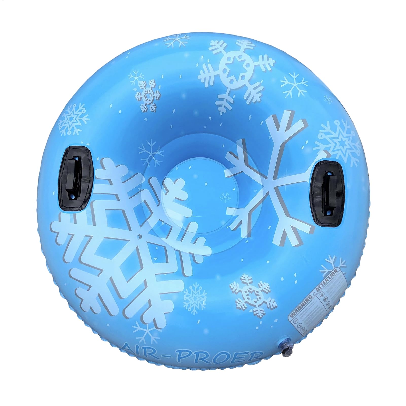 Tube de luge – Anneau de neige gonflable avec poignées pour le plaisir en plein air | Anneau de luge léger pour allées, trottoirs, piscines, réunions, fêtes, plages, sports et aventures familiales