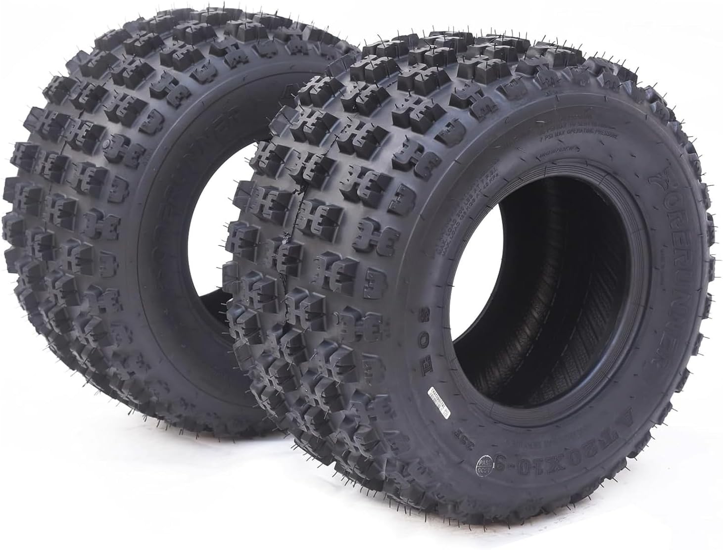 20x11-9 ATV Tires, All Terrain 6PR 20x11x9 ATV UTV Trail Mud Sand Off-Road Tires (Pack of 2, Tubeless)