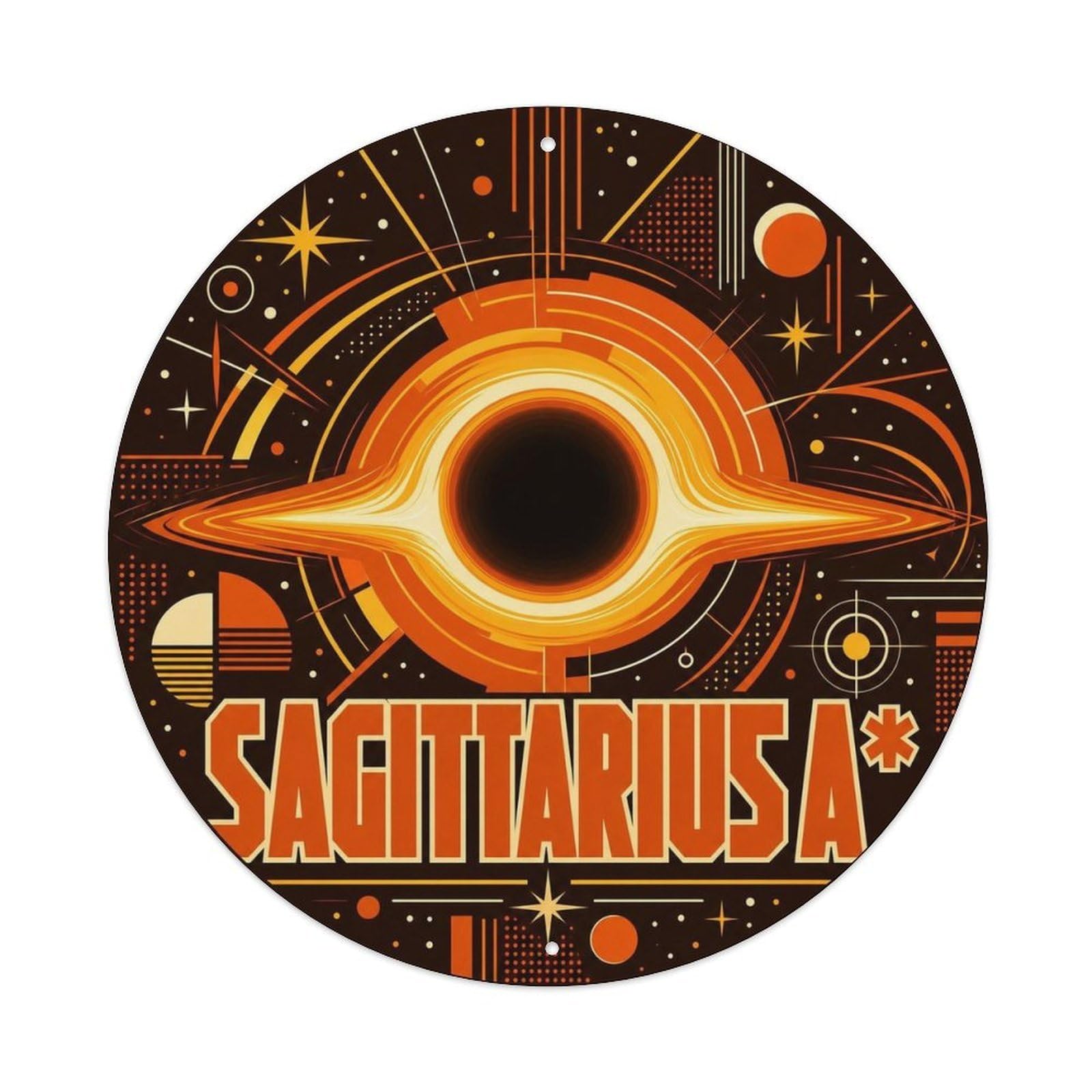 Astrophysics Galactic Center Black Hole Astronomy Metal Tin Sign