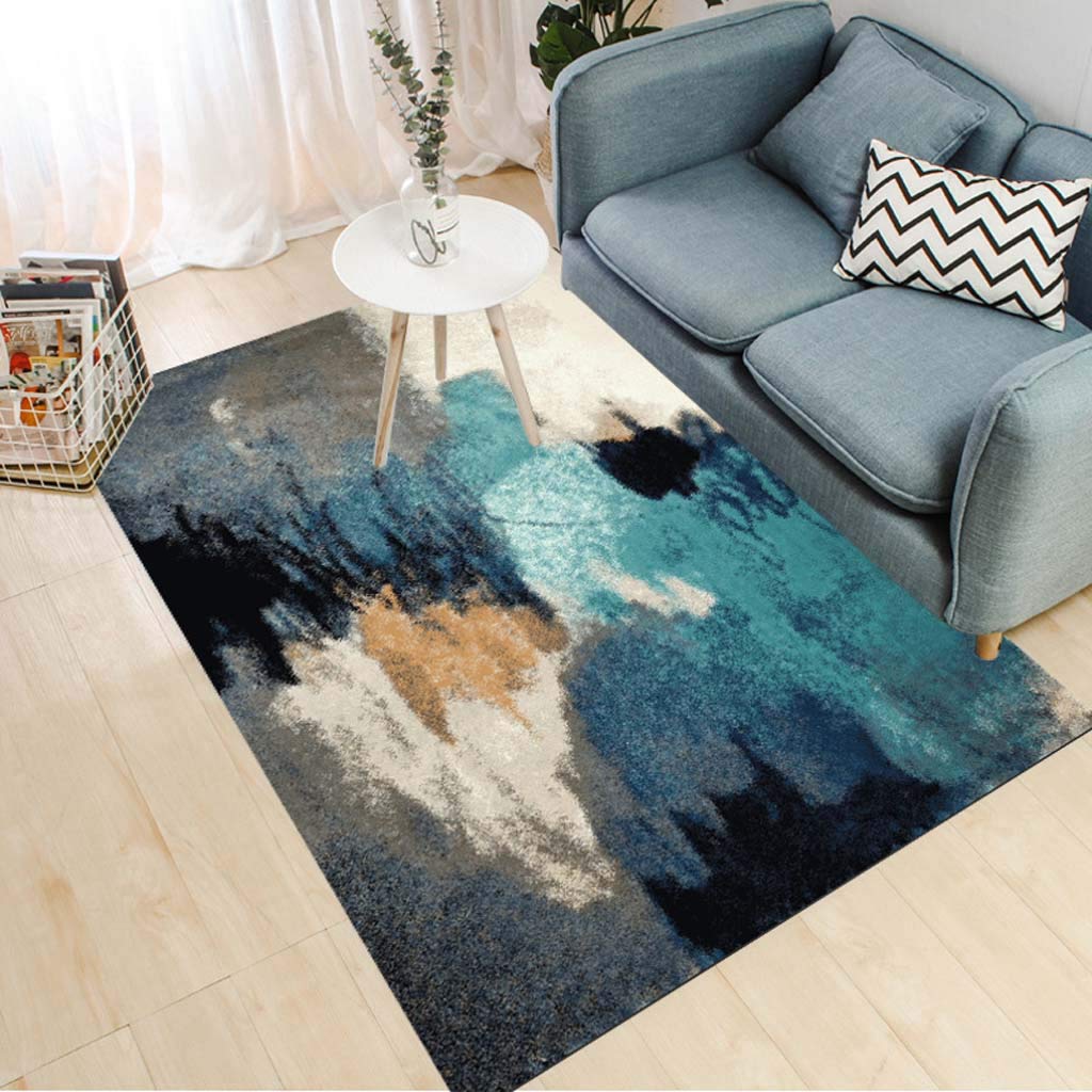 Tapis de salon moderne géométrique style minimaliste frais dimensions 100x160cm