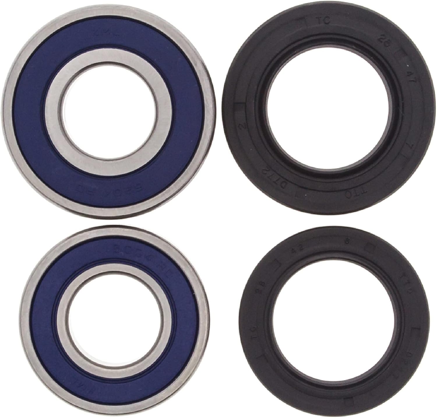 All Balls Racing Rear Wheel Bearing Kit 25-1113 Compatible with/Replacement for Honda CR125R 1982, CR250R 1982, CR480R 1982, XR650R 2000-2007
