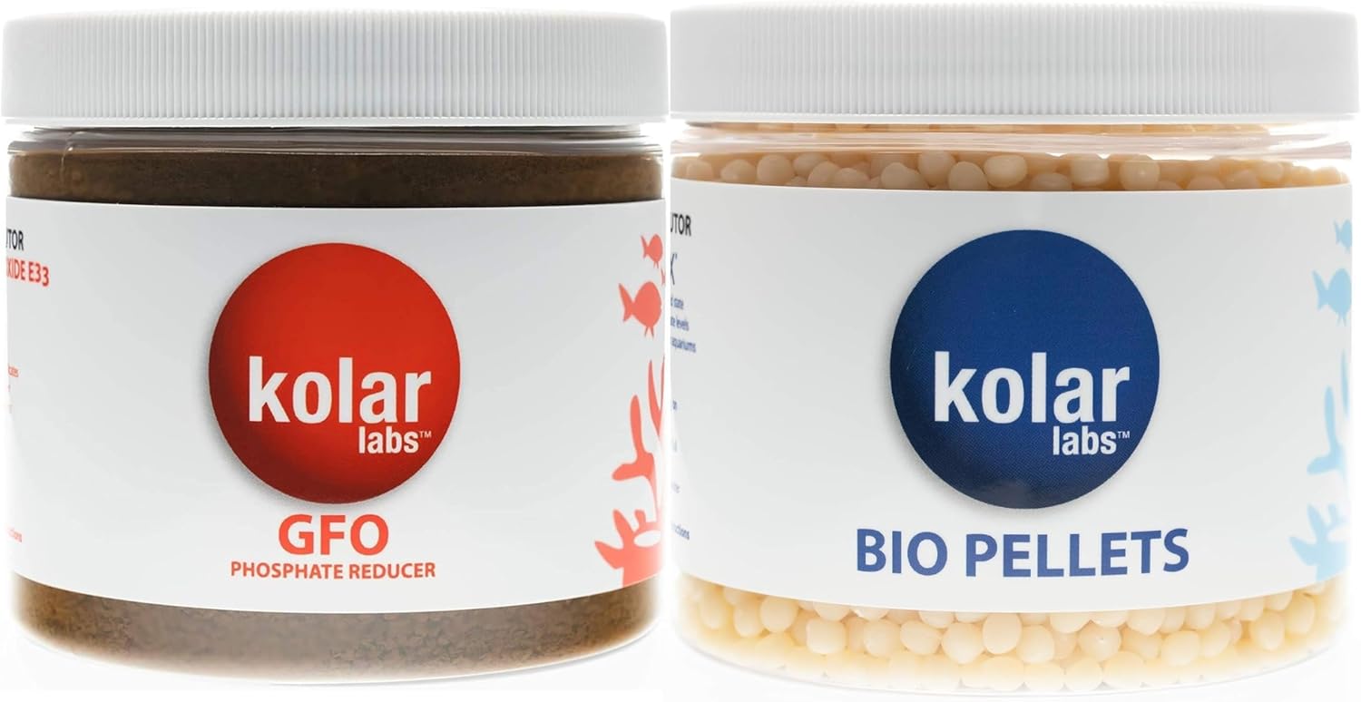 GFO Bayoxide E33 Phosphate Remover, 250g and Bio-Pellets – Nitrate & Phosphate Treatment, 300g