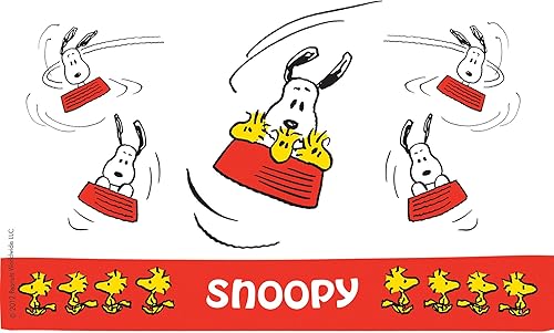 Miniatura 2 de Tervis Peanuts - Vaso aislado Snoopy con envoltura y tapa amarilla, paquete de 2 unidades, en caja, 16 onzas, transparente