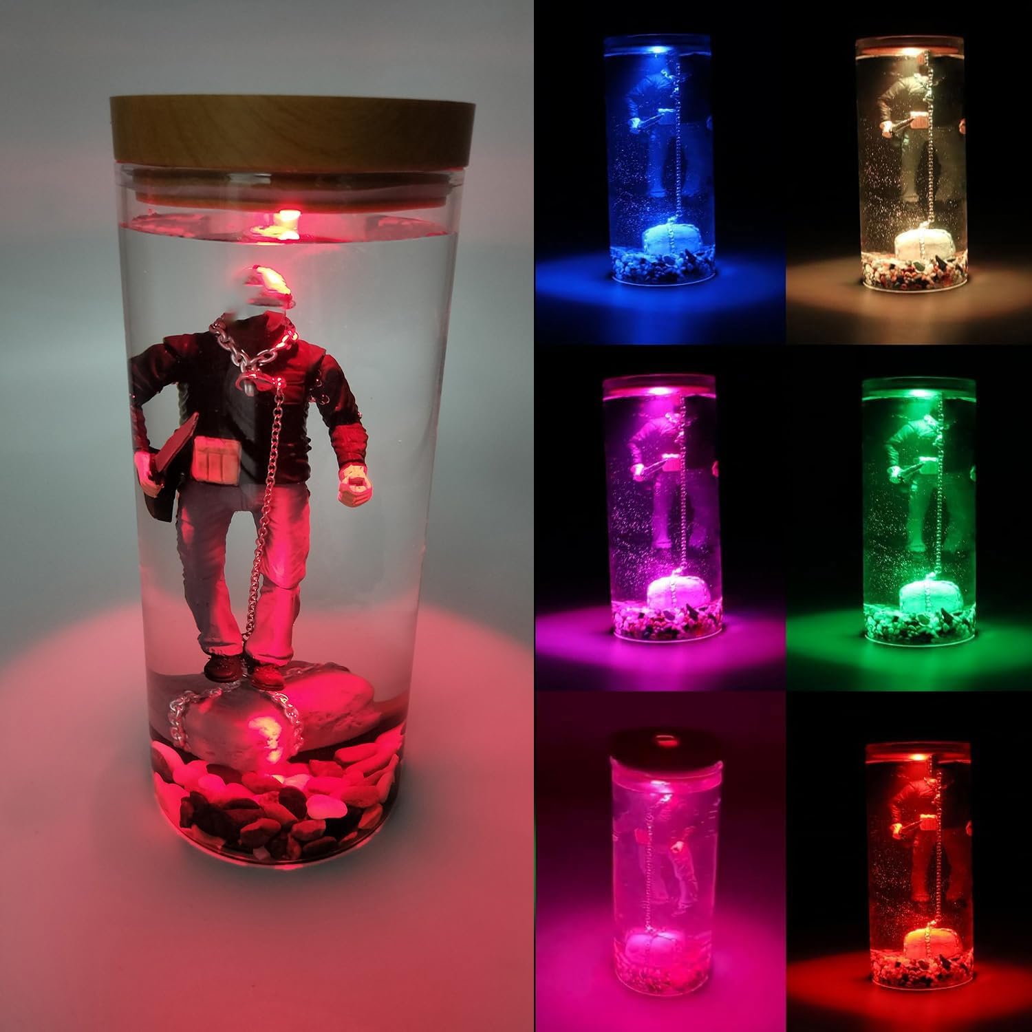 1Set Horror Movie Decor Night Lamp, Horror Movie Gifts Horror Lamp, Horror Desk Decor Unique Movie Collector’s Gift Horror Movie Merchandise (1Set)