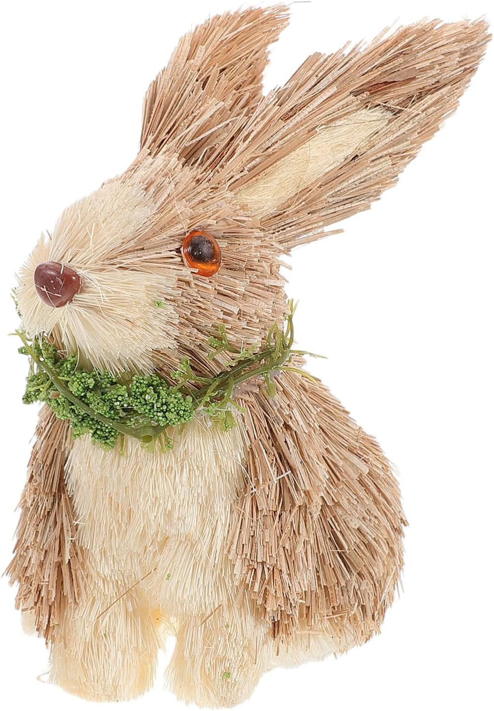 IMIKEYA Easter Bunny Straw Ornament Rustic Farmhouse Decoration for Spring Festivities Unique Tabletop Decor for