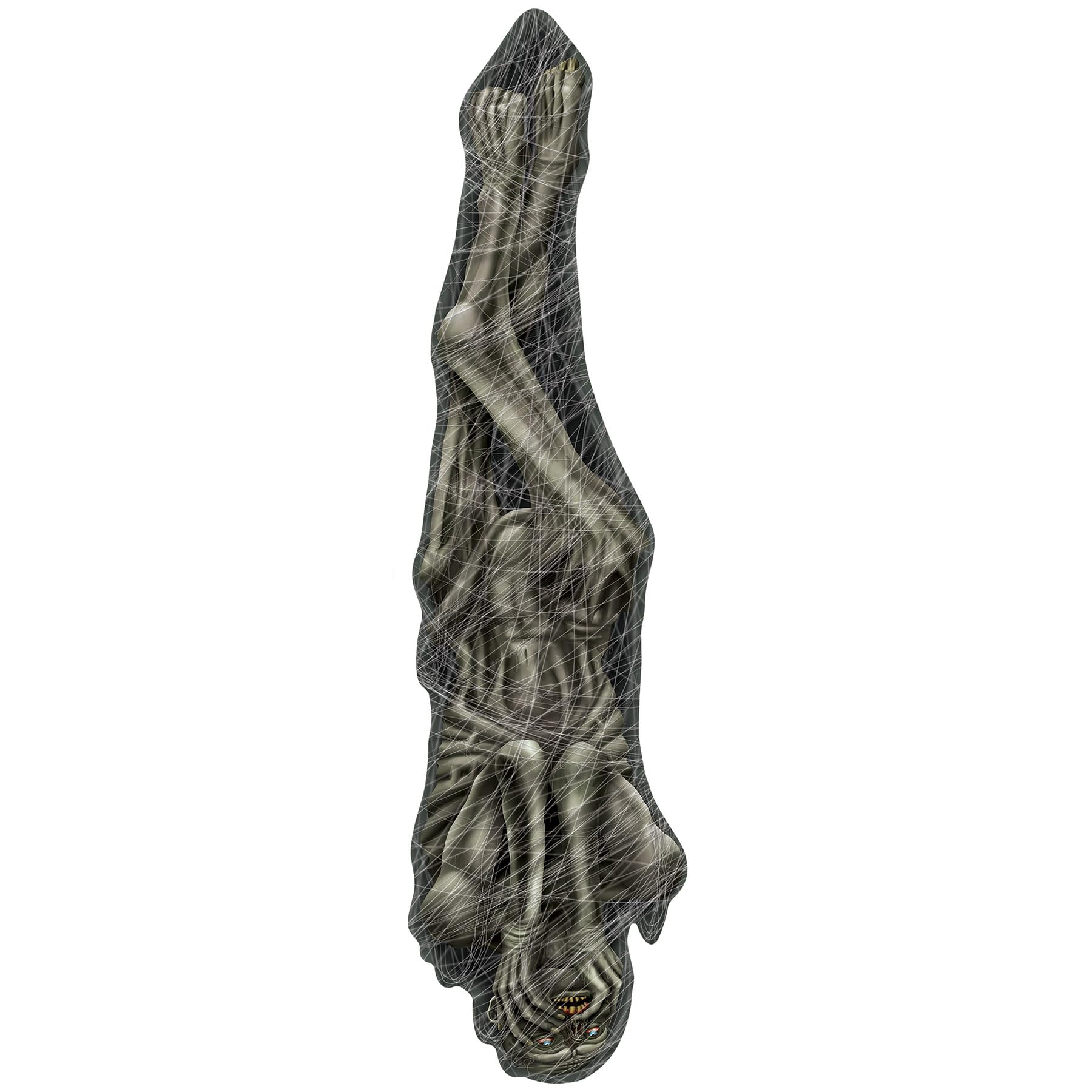 Cocon articulé Halloween Beistle 1,5 m suspendu pour accessoire horreur et grand décor de fête