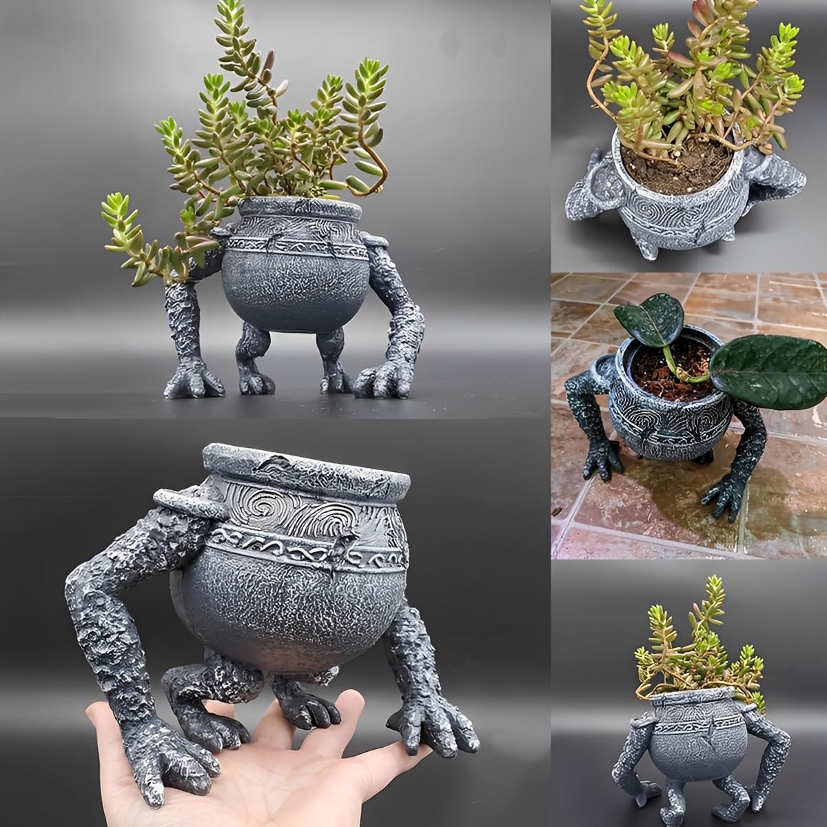 MIAOWR Eldenring Potted Boy Statues Game Collectibles Storage
