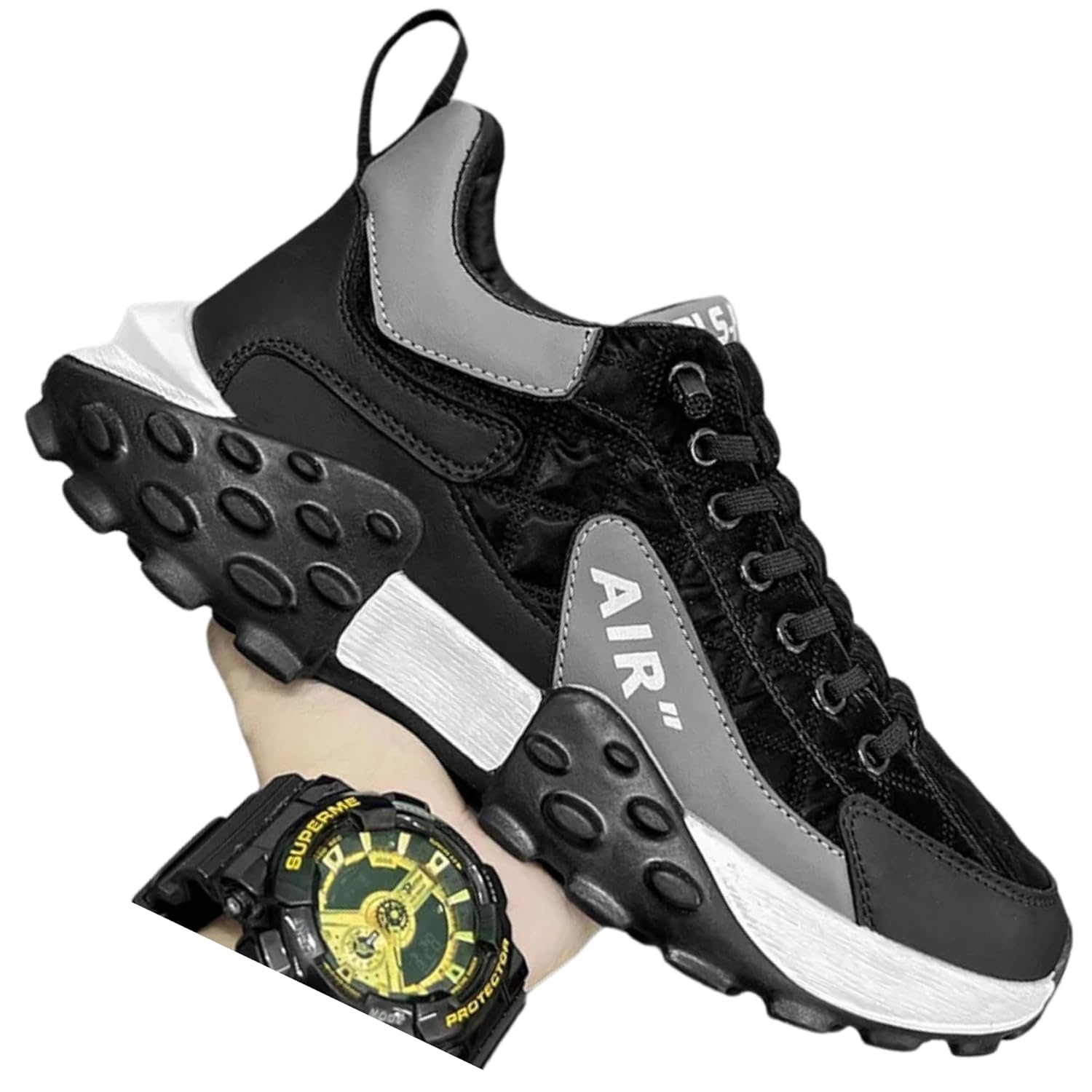 Zixer Men’s Breathable Mesh Running Shoes Casual Sneakers Fashion Sports Trainers for Walking Casual Shoes for Man Comfortable Shoes