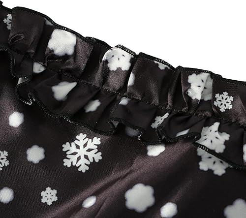 Miniatura 9 de Precioso delantal de chef sexy vintage con bordes de encaje de nieve en blanco y negro, adecuado para cocinar en la cocina, hornear, jardinería, con