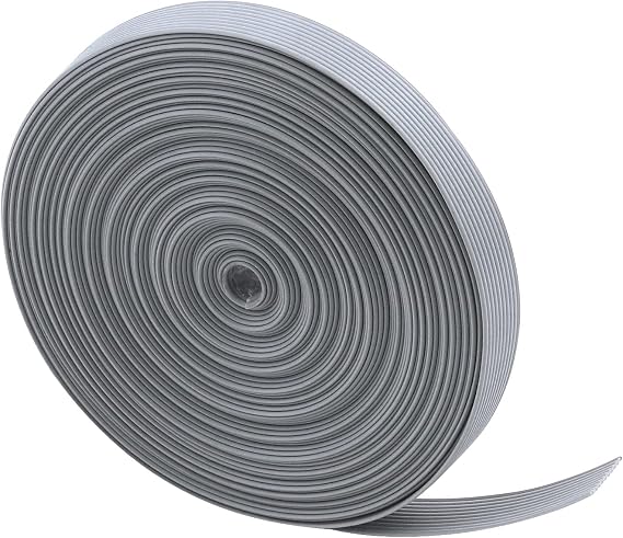 Antrader IDC Flat Ribbon Cable,10 Wire (32ft) for 2.54mm Connectors, Grey