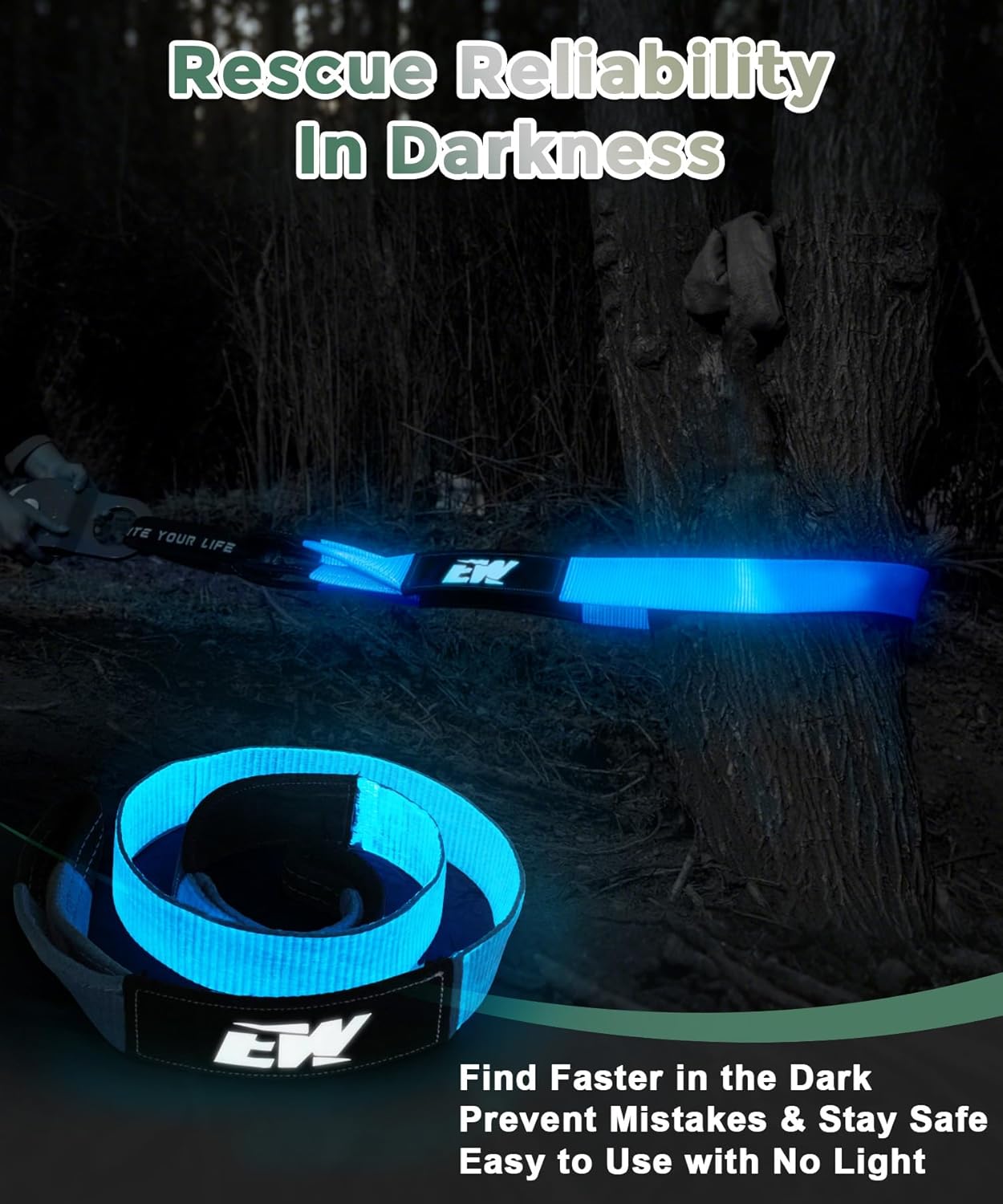 NIXFACE Offroad Recovery Kit |10-Ton Snatch Block | 3in x 8ft Tree Saver | Soft Shackles | Portable Storage Bag | Essential Tool Equipment for Recover Stuck Vehicle Tow Strap Winch Accessory