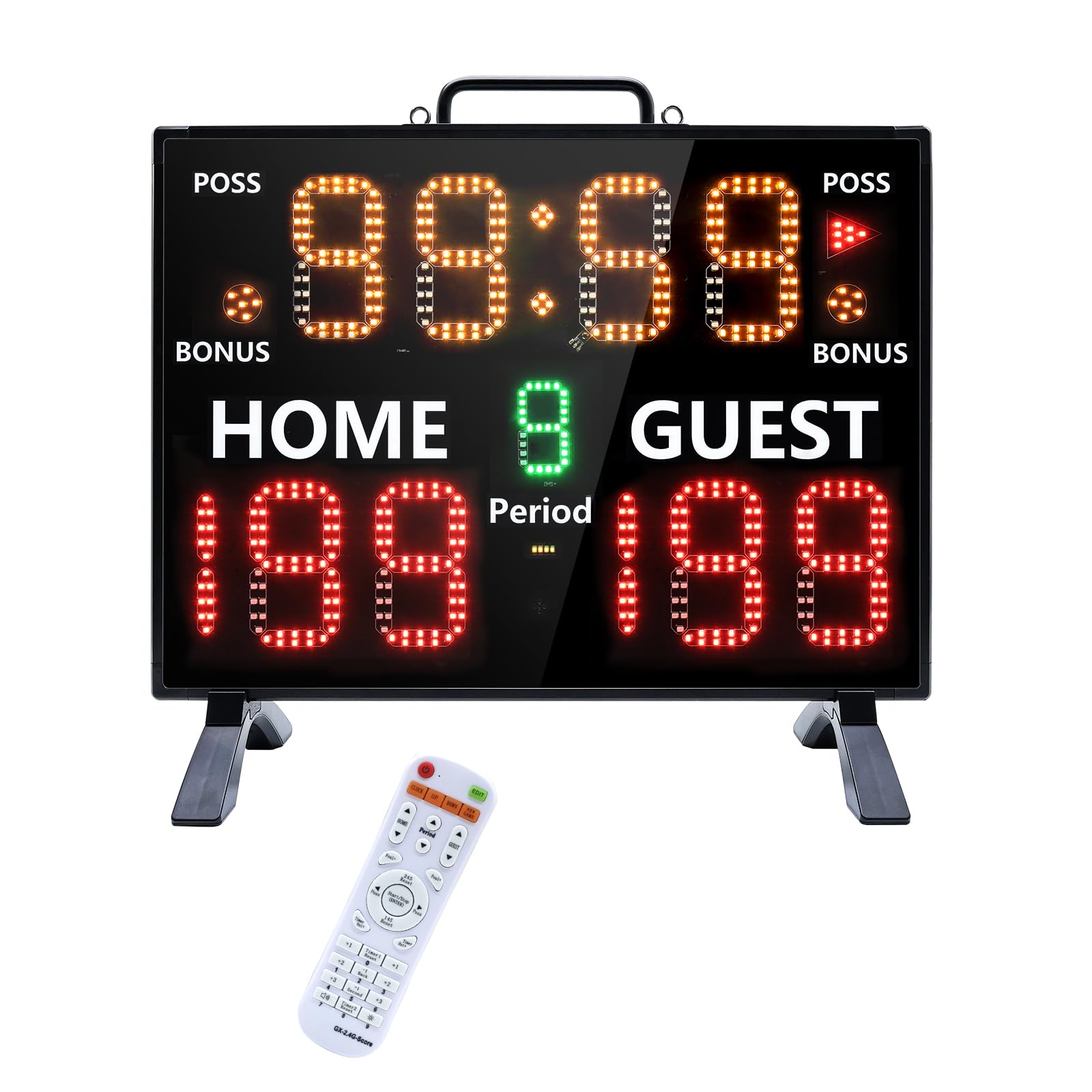 Tableau de score électronique LED 2025 portable avec télécommande pour le sport - 8