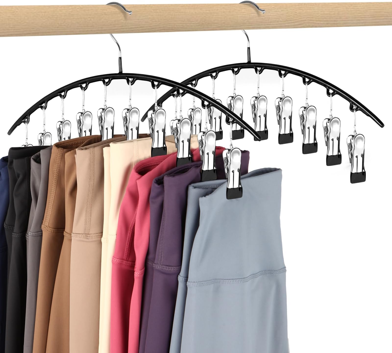 Amazon.com: Legging Organizer for Closet,Pants Hangers, Metal Yoga ...