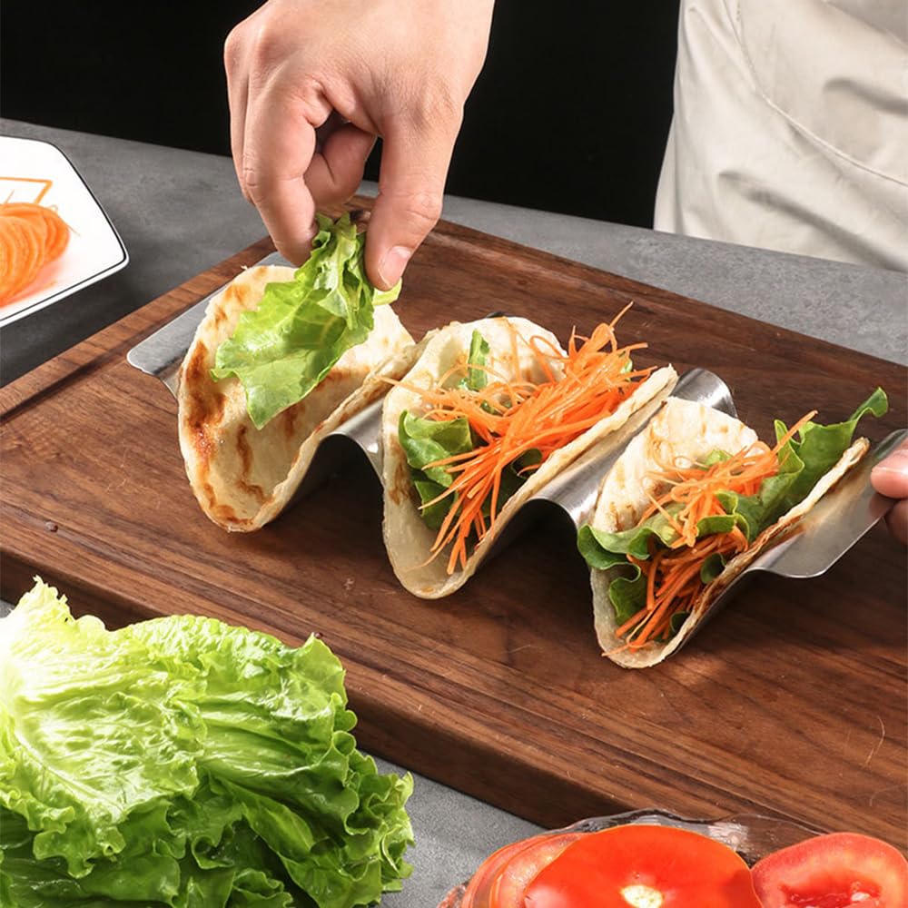 Panier à Tacos En Acier Inoxydable Frites Tortillas Friteuse Friteuse à