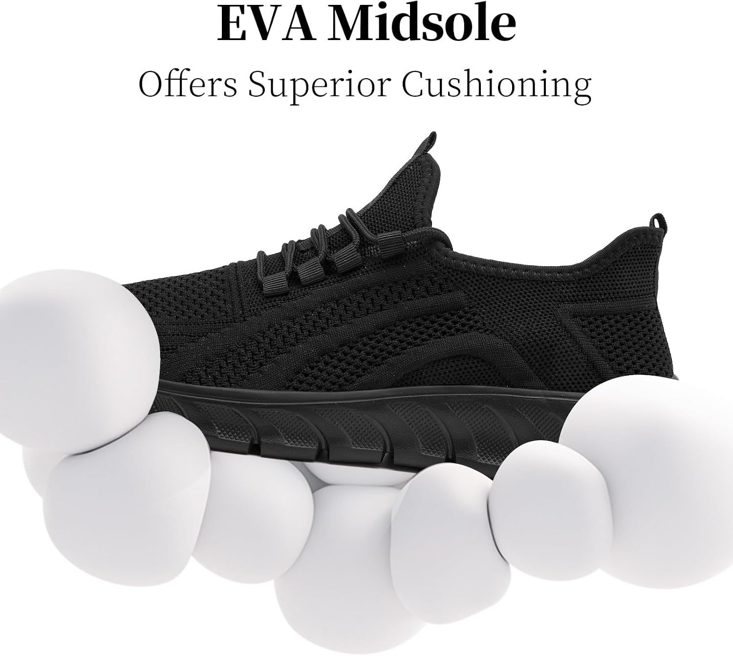 Womens Mens Tennis Shoes Gym Walking Running Black Sneakers Outdoor Unisex image 5