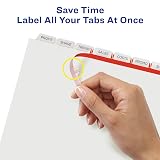 Avery Index Maker Clear Label Dividers, 8-Tab, Extra Wide, 1 Set – view 5