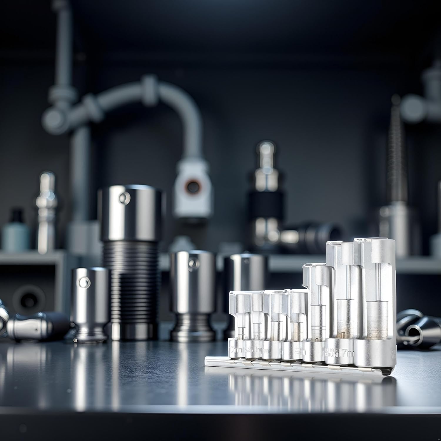 7 Piece Oxygen Sensor Removal Socket Tool Set,Includes Oxygen Sensor Socket and Removal Tool for Easy Removal and Replacement