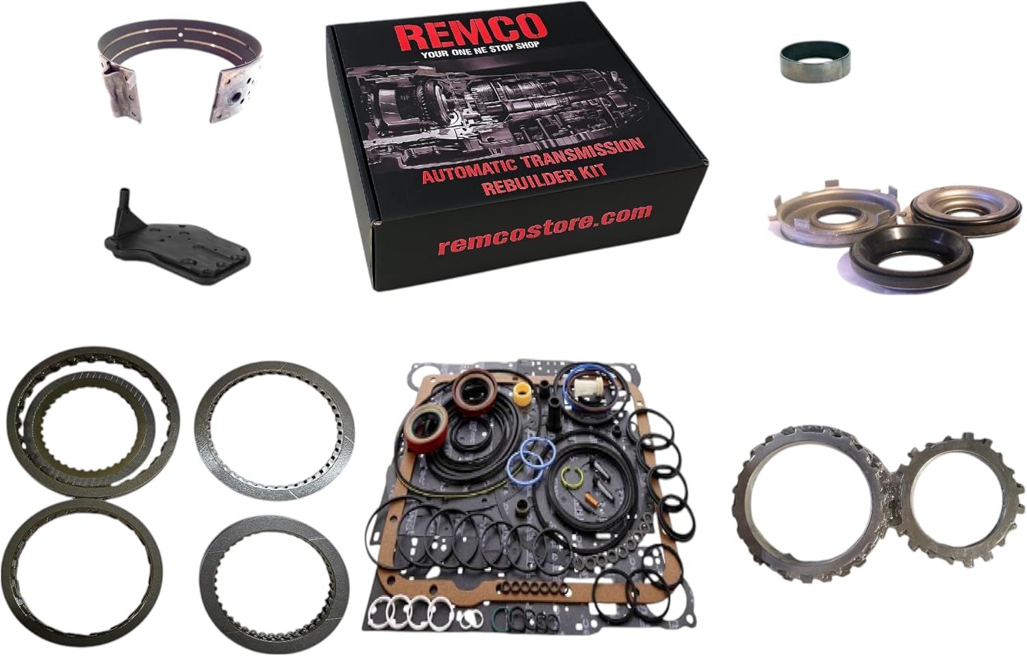 4L60E REBUILDER KIT 1997-2003 FOR AUTOMATIC TRANSMISSION WITH OVERHAULT KIT,FRICTION CLUTCH SET,STEEL CLUTCH SET,PISTON KIT(3),FLEX BAND,PUMP BUSHING,FILTER ALL PLASTIC