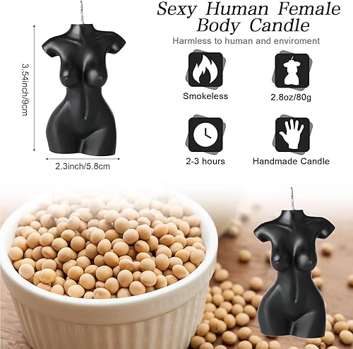 Miniatura 2 de 2 velas en forma de cuerpo, vela de cuerpo femenino, vela de torso para hombres, vela perfumada, vela perfumada, vela de cuerpo masculino, vela