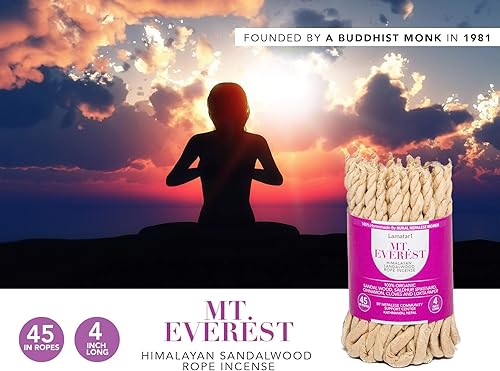 Miniatura 8 de Incienso de cuerda tibetana orgánica de madera del Himalaya hecha a mano en Nepal (cada paquete contiene APPR. 45 en cuerdas)