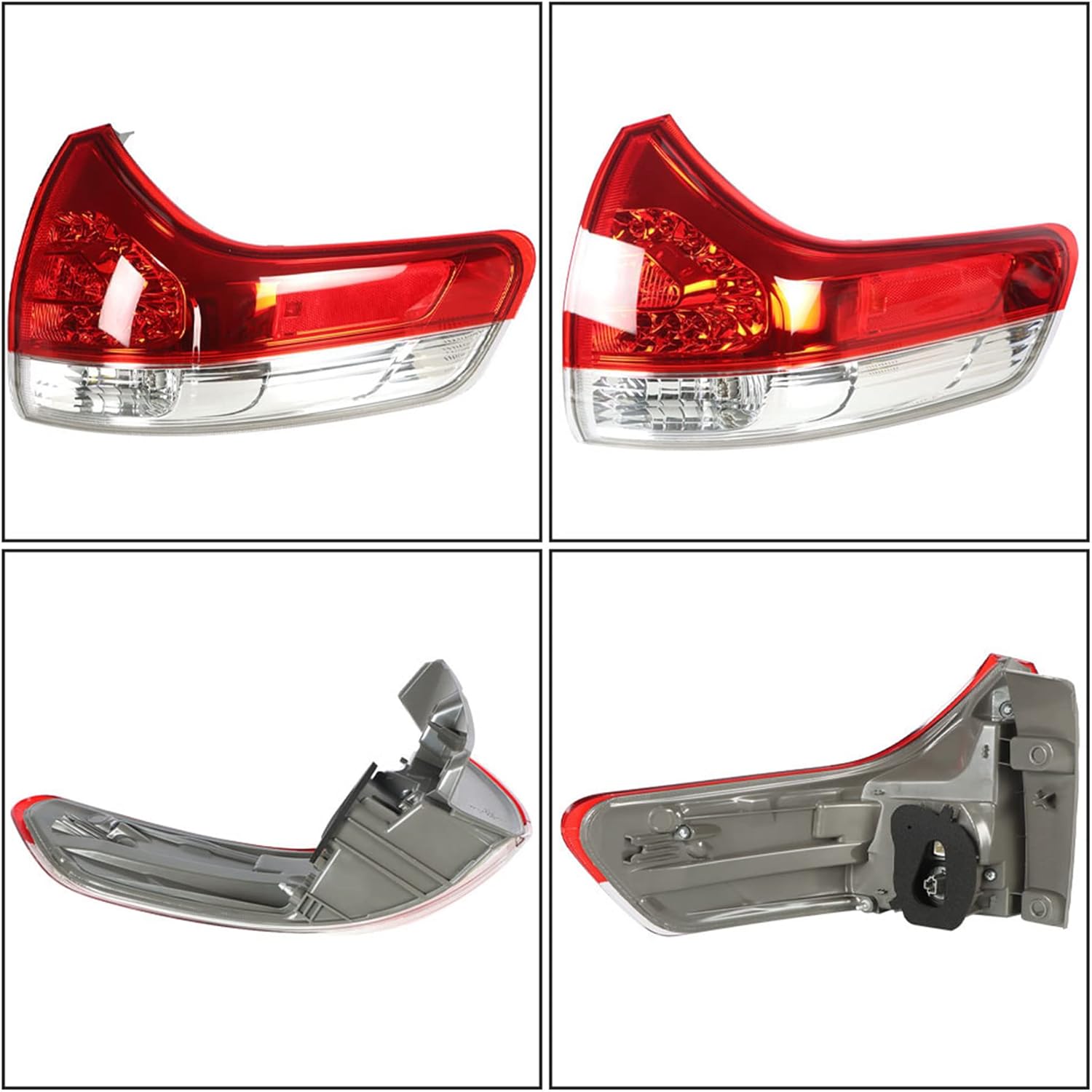 GXYWADY Tail Light Right Passenger Side Red Cover Replacement for Sienna 2011 2012 2013 2014 Replacement for 8155008030 TO2805107