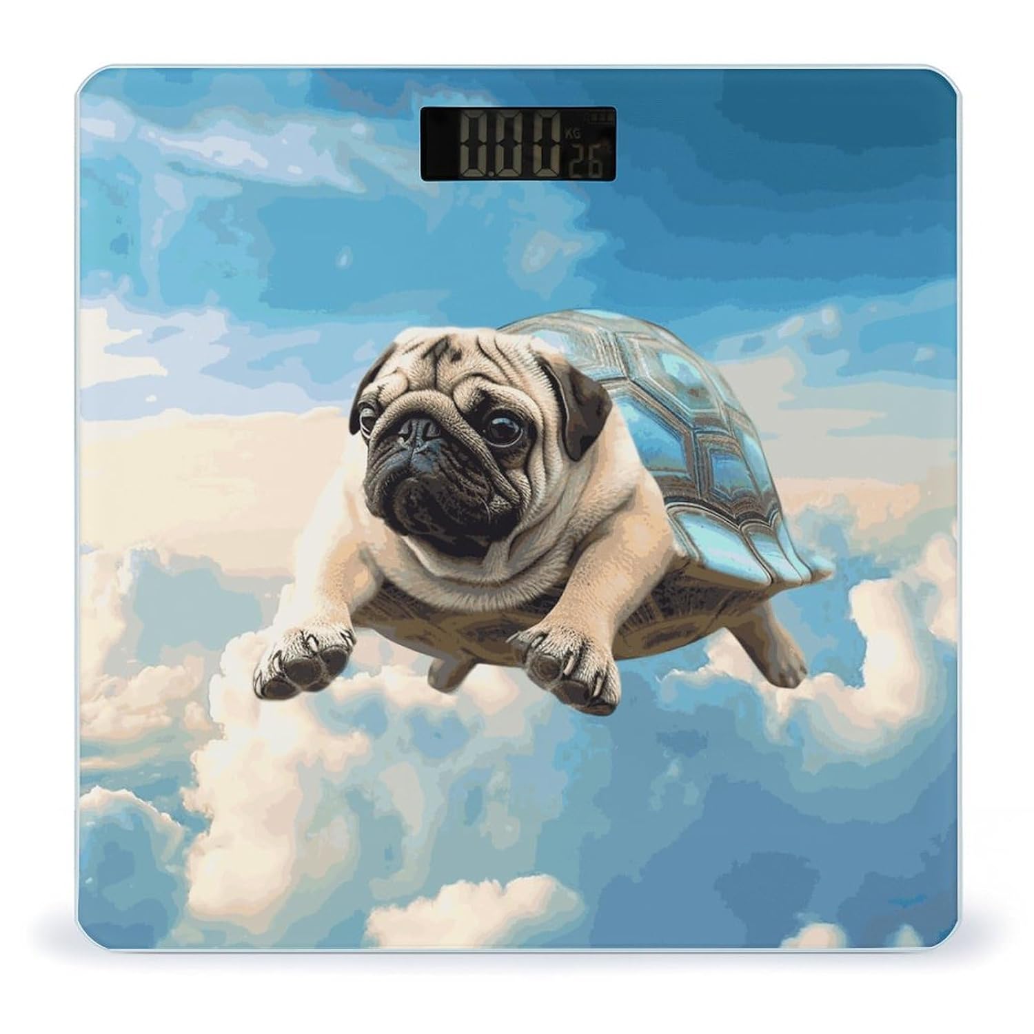 Bascula digital para peso corporal con pantalla LCD grande y diseño resistente miniatura 1