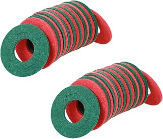 40 Pcs Battery Terminal Felt Pads,Felt Battery Terminal Cleaner,Car Batterys Terminals Protector Anti Corrosion Washers,Car Accessories Green Red