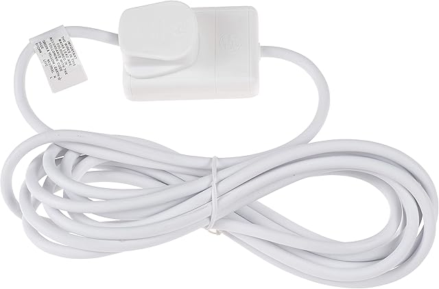 Schneider Electric Thorsman - Single Socket Extension Lead, 5m, 13A, JJL15W, White