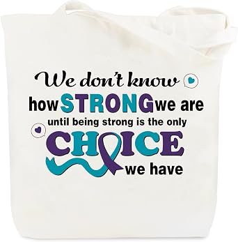 Tote Bag Inspirational Gifts for Chemo After Surgery Patients Survivors Comfort Gift for Cancers Disease Awareness