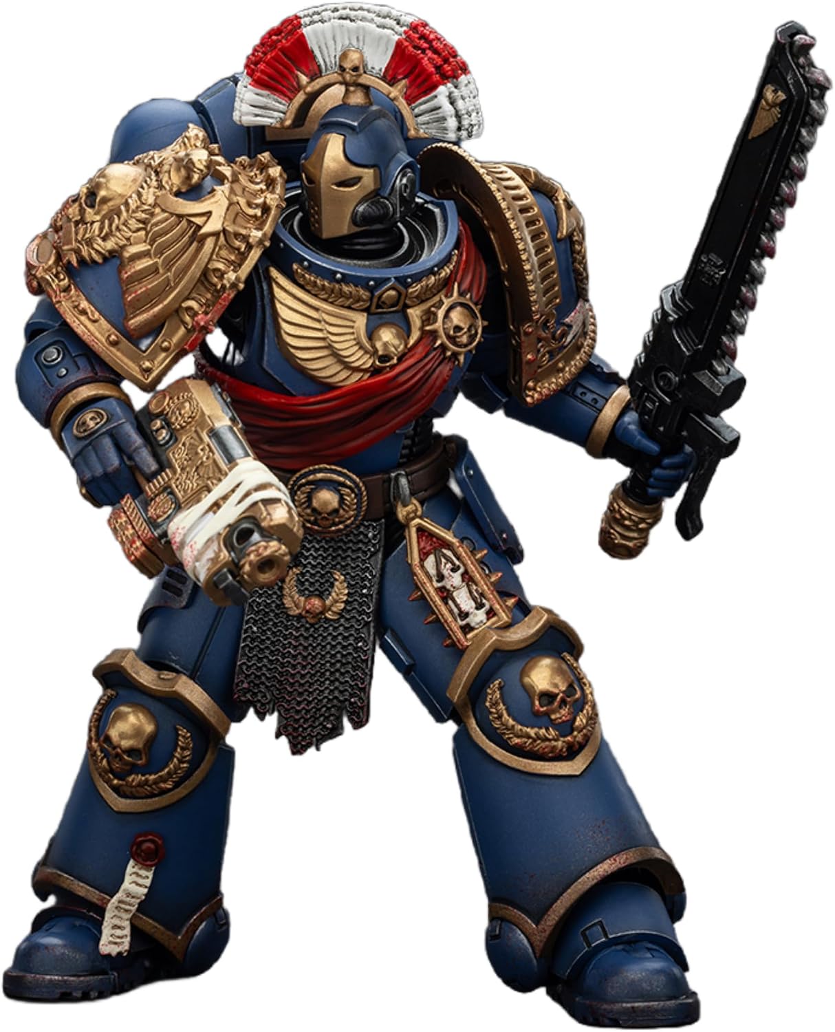 JOYTOY Warhammer 40k 1/18 Action Figure Ultramarines Relic Secundus Armour with Artificer Bolt Rifle, chainsword and Bolt Pistol 5-inch Collectible Gifts,Toys for Kids 15+ and Adults