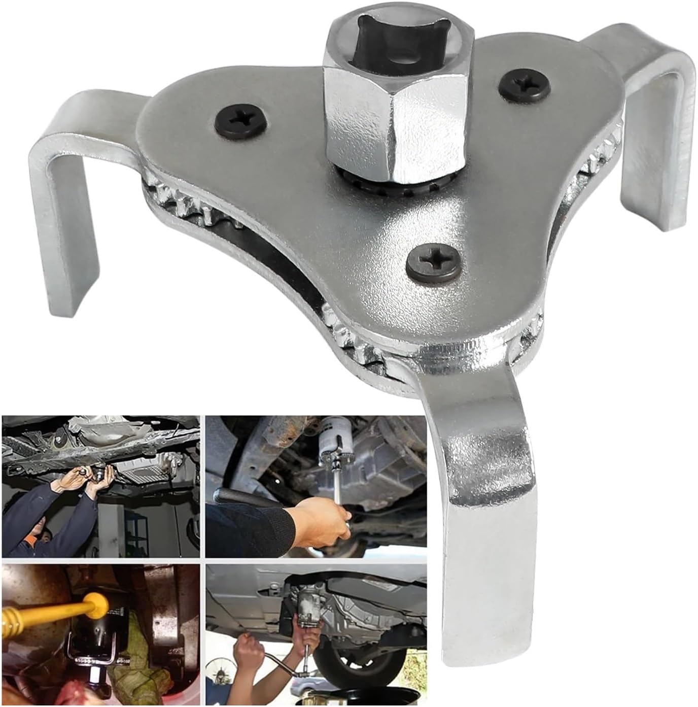 Oil Filter Wrench Adjustable Install Uninstall Removal Key Repairing Tool Car Repair Tools