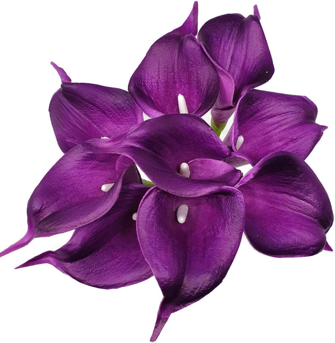 Floral Kingdom USA 14" Real Touch Latex Calla Lily Bunch Artificial