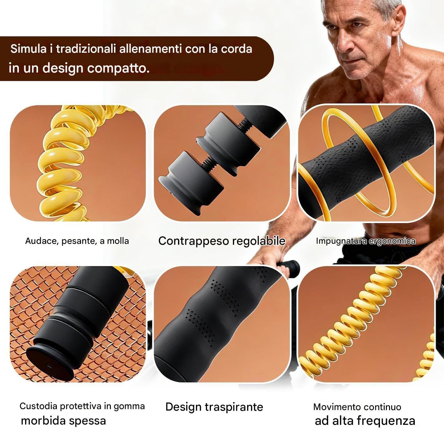 Corde da Palestra ad Esercizi Attrezzatura per Allenamento con | Corde per Allenamento Braccia in 2 Pezzi Adatto a , Giocatori, Pugili, Appassionati, Uomini, Donne, Giovani,