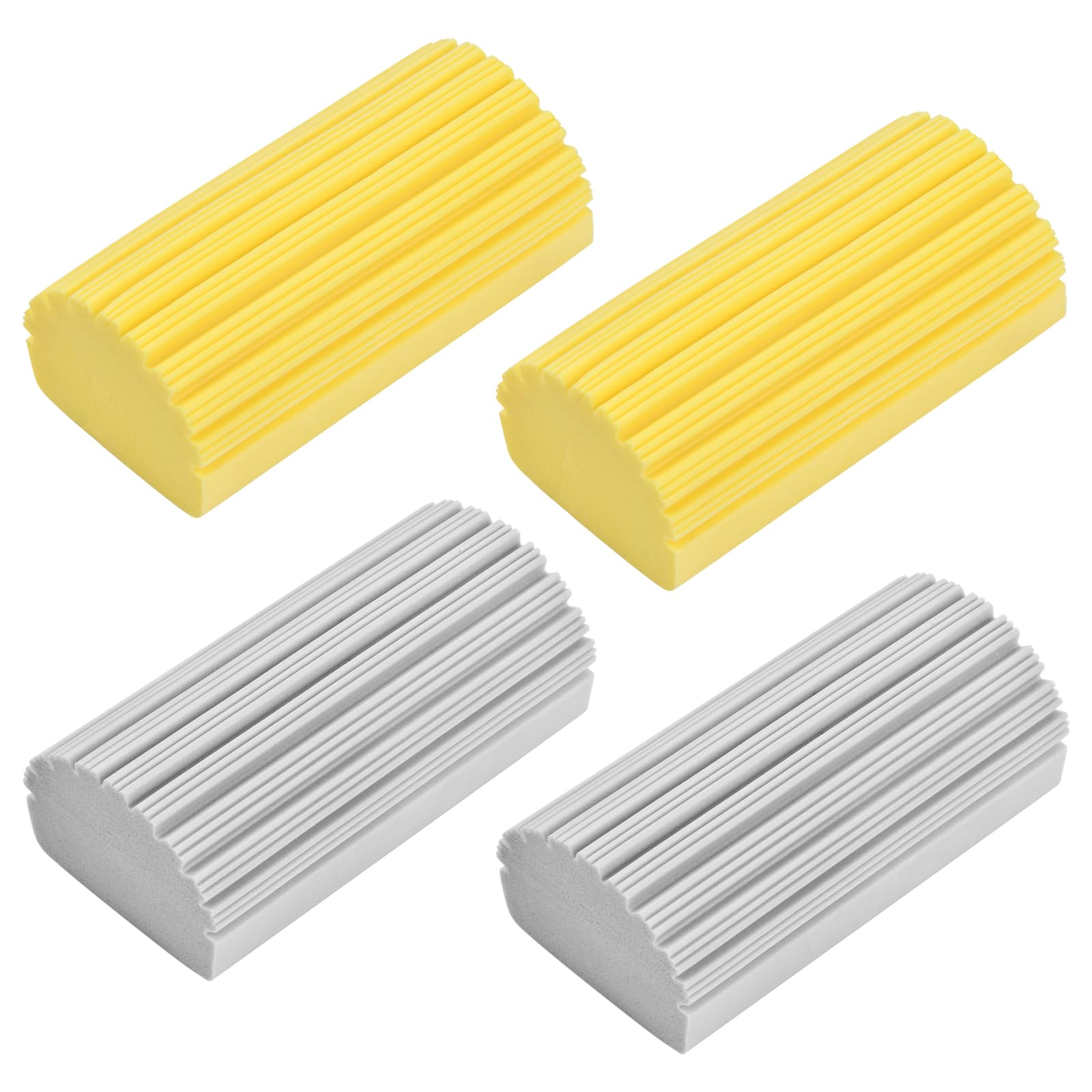 Wisebom Plumero húmedo, 4 pcs Esponja de Limpieza versátil Herramienta de Limpieza de Polvo Reutilizable para Persianas Ventanas Rejillas de Ventilación Hogar Coche