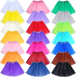 22 Pcs Tutu Skirt for Girls Bulk Multicolor Ballet Princess Tutu Skirts 3 Layers Fluffy Tulle Tutus for Toddler Girls Dress Dance Birthday Party Favor