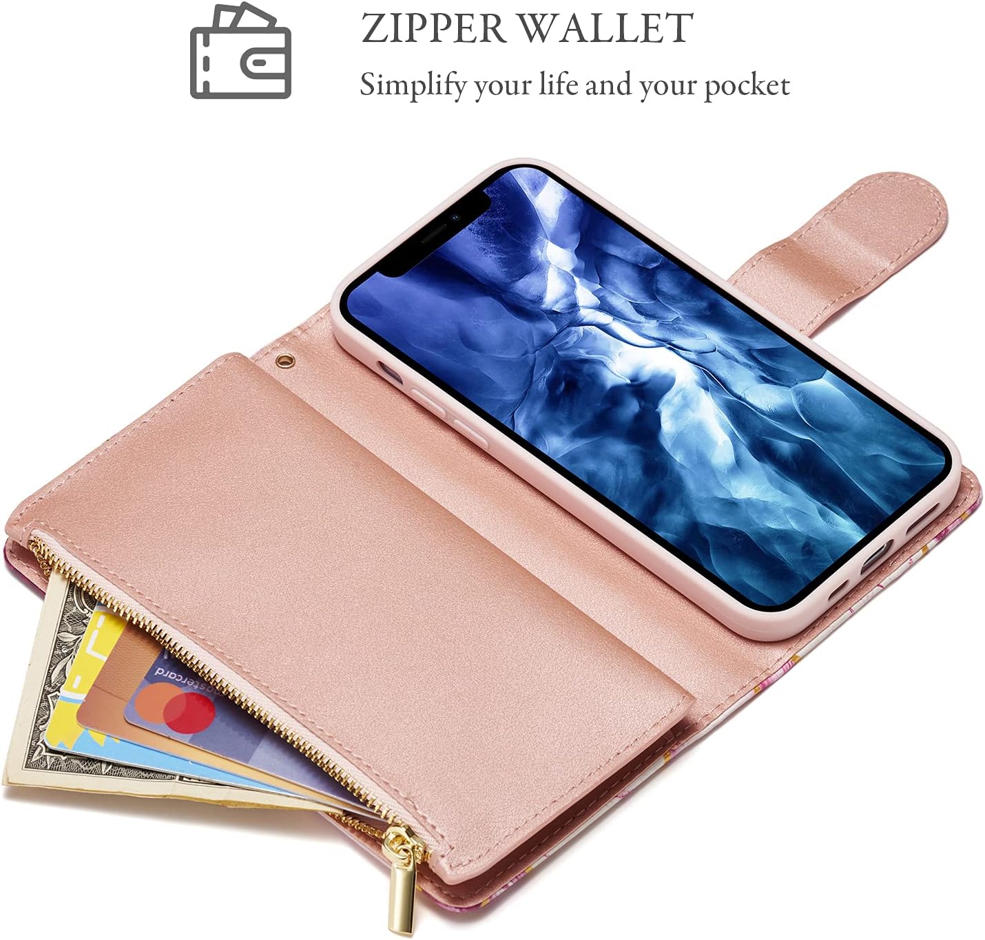 UEEBAI Wallet Case for iPhone 13 6.1 - Image 5