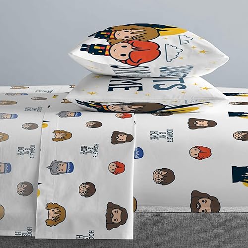 Vista 48 de Jay Franco Juego de ropa de cama Hogwarts is My Home de 4 piezas tamaño individual Azul