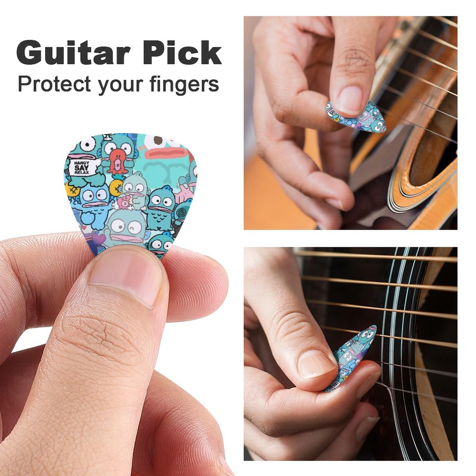 Amazon | ギターピック ハンギョドン ギターアクセサリー 6枚