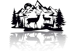 DIMARONGTON Deer Wall Decor - 13x8 Metal Wall Art