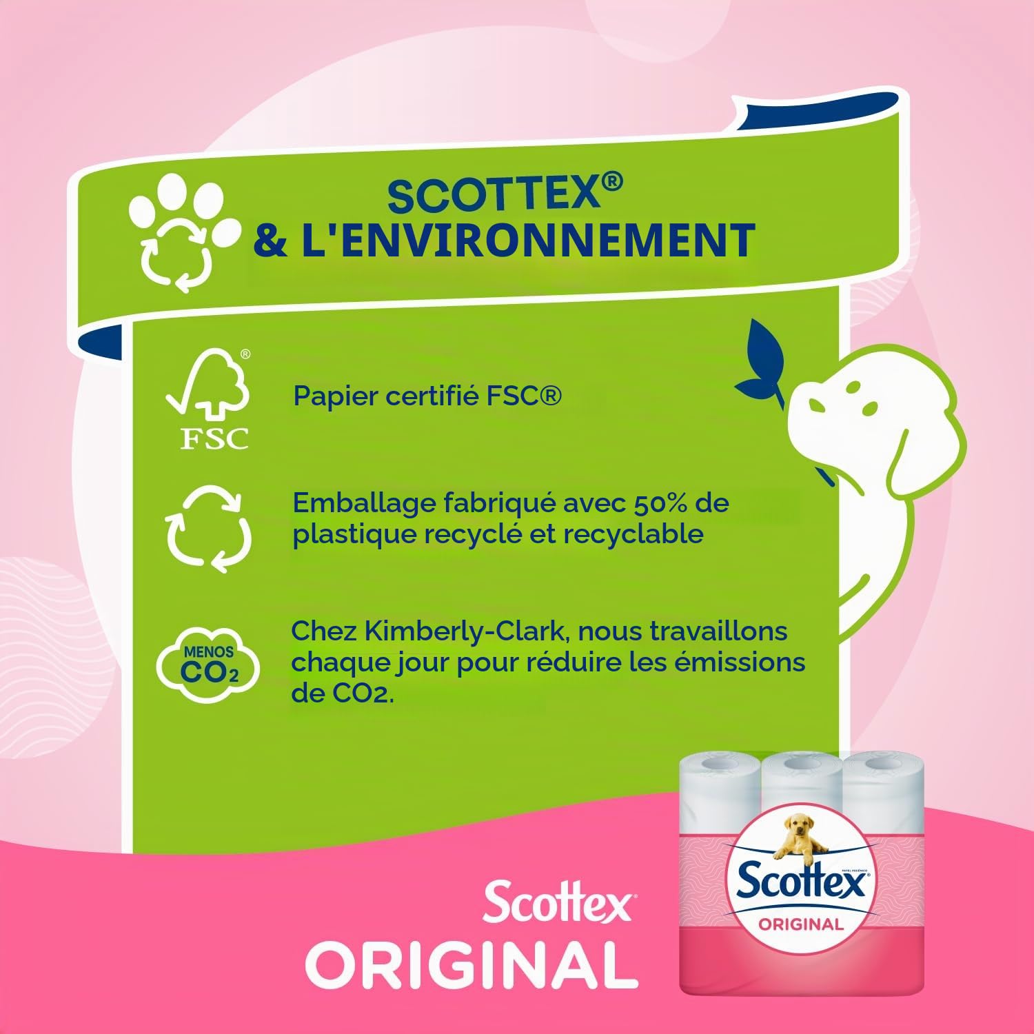 Scottex Papier toilette original - 96 rouleaux