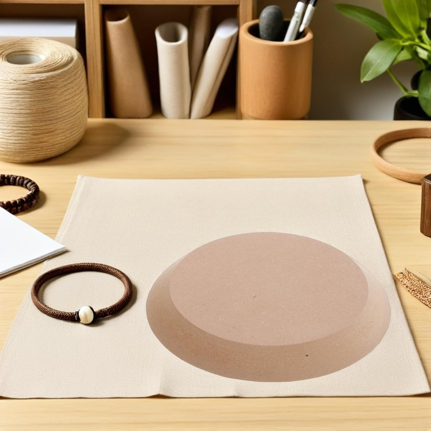 Cabilock Ceramic Pottery Mold for Handbuilding Clay Plates and Bowls, Medium Size Drape Forming Mold for DIY Pottery Crafting and Ceramic Modeling