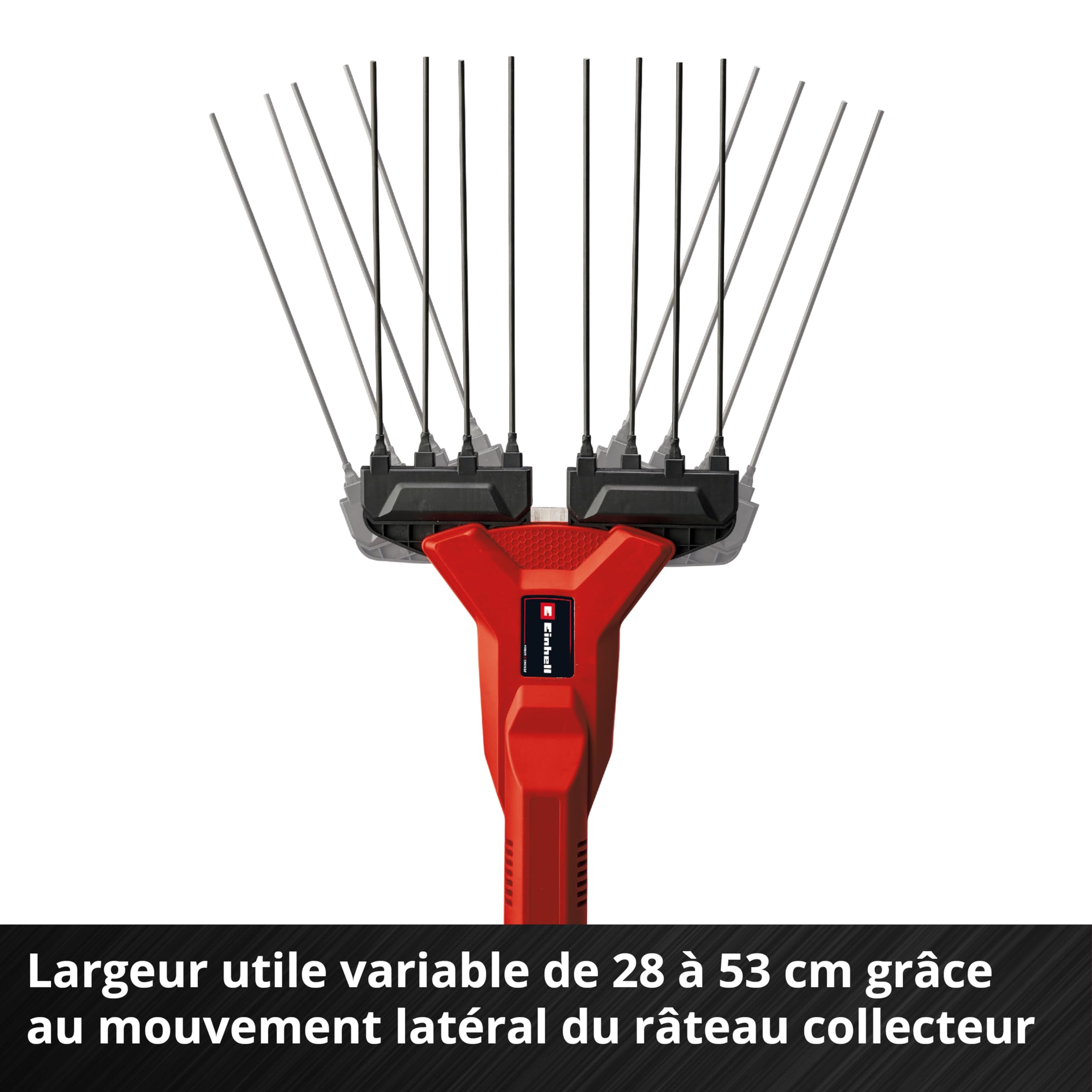Einhell Secoueur de fruits sans fil GE-FS 18/53 Li-Solo Power X-Change (18V, Hauteur de travail avec fonction télescopique, Dents légères et robustes) Livré sans Batterie ni Chargeur