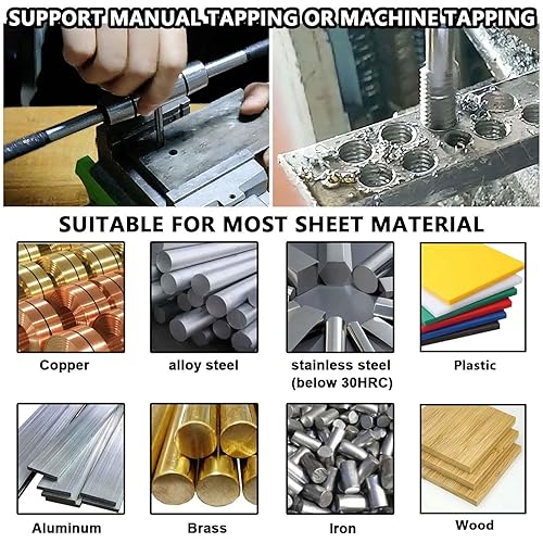 Miniatura 4 de ATOPLEE Grifo de rosca métrica M12x1.5, M2 HSS 6542 Rosca derecha (M12x1.5)