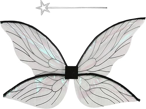 Miniatura 7 de Yieeonc Alas de hadas para adultos, disfraz de hada de mariposa para mujeres y niñas, disfraz de hada para niños, accesorios de cosplay de Halloween