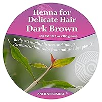 Vista 2 de Ancient Sunrise Henna para cabello castaño oscuro henna para cabello delicado y tipo 4C