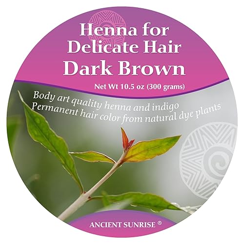 Miniatura 2 de Henna 100% natural para cabello natural - Tinte para el cabello de henna marrón oscuro - El mejor tinte de henna para cabello natural - Kit de henna