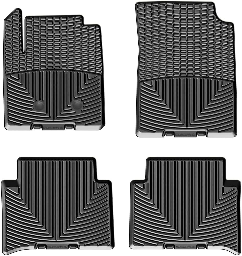 WeatherTech All-Weather Floor Mats for GMC Canyon, Colorado 1st & 2nd Row (W348-W349), Black